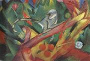 Franz Marc The Monkey (mk34) oil painting on canvas